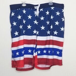 Spirit of America USA Patriotic Swim Trunk 2XL XXL